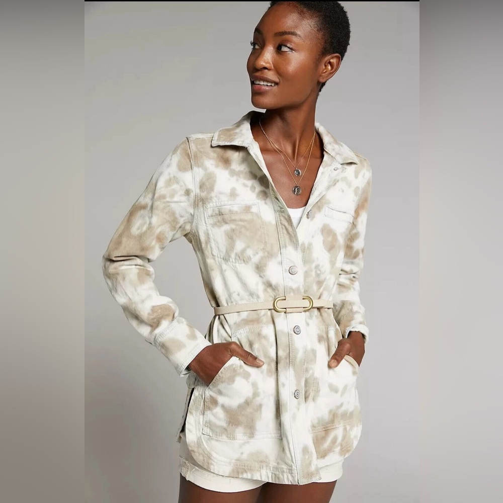 NWT Anthropologie Pilcro Cream and Tan Denim
Jacket Size: S - Picture 3 of 13